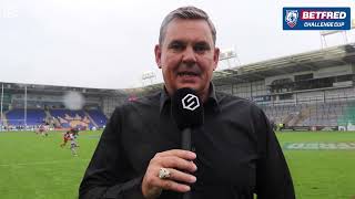 Leigh Leopards are going to Wembley  Derek Beaumont reaction  Betfred Challenge Cup Semi Finals [upl. by Topping]