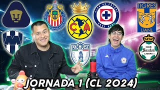 PRONOSTICOS JORNADA 1 Liga mx  CLAUSURA 2024 🔥🔥🔥 [upl. by Eugilegna186]