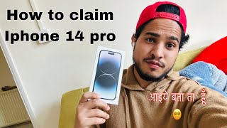 How to claim Iphone in UK England  phone claim कैसे करे ।iphone14pro ukwale englandvlog [upl. by Senzer]