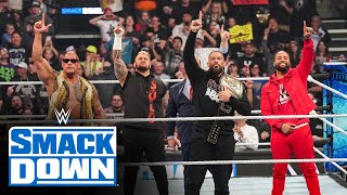 FULL SEGMENT — Rock and Reigns lay the SmackDown on the WWE Universe SmackDown Feb 16 2024 [upl. by Animehliw]