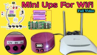 Mini Ups ForRouterHow To Make UPS At Home For WIFI RouterBest Ups WIFI Router YoutubeUnlock [upl. by Marco]