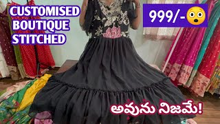 Most trending customised boutique stitched long frocks maggam work long frocks [upl. by Asyl]