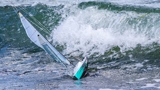 Extreme Sailing a TP52 in the breakers of the baltic sea [upl. by Atel534]