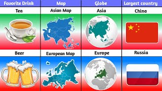 Asia vs Europe  Continent CompressionAsia vs EuropeReal data 20 [upl. by Eagle]