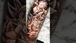 I Got Dragon Ball Tattoos From the Worlds Best Tattoo Artist goku anime db dbz short [upl. by Enibas]