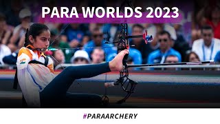 Sheetal Devi v Öznur Cüre – compound women open gold  Pilsen 2023 World Archery Para Championships [upl. by Beetner]