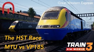 Train Sim World 3  The Race of all Races  Class 43 MTU vs Class 43 VP185 HST [upl. by Naejeillib]