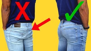 How Jeans Should Properly Fit  AVOID Looking Like A Sauasage [upl. by Resee]