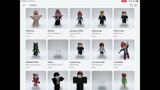 Unfriending Roblox friends Part 1 [upl. by Esidarap895]