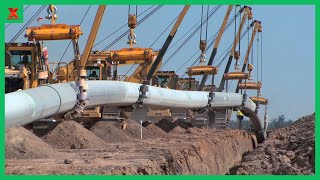 Construction Process Of One Of The Largest Oil And Gas Pipelines In The World [upl. by Pickett]