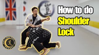 How to do Shoulder Lock  SKMA Hapkido tutorial [upl. by Kevan695]