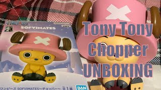 New One Piece Tony Tony Chopper Sofvimates Statue Figurine Unboxing [upl. by Hitchcock]