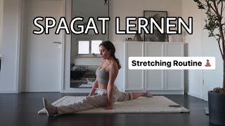 Spagat Lernen  Stretching Routine 🧘🏽‍♀️ [upl. by Drisko915]