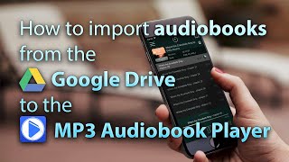 How to import audiobook from the Google Drive to the MP3 Audiobook Player [upl. by Lundin24]