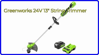 REVIEW 2024 Greenworks 24V 13quot String Trimmer ESSENTIAL details [upl. by Nairret247]