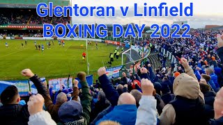 BOXING DAY 2022 GLENTORAN V LINFIELD MATCH FOOTAGECROWD SHOTS [upl. by Sillaw]