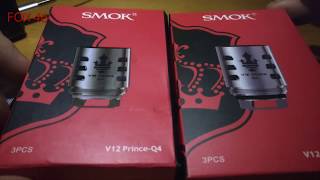 FAKE VS ORIGINAL V12 PRINCE COILS TFV12 PRINCE SMOK [upl. by Annaiel]