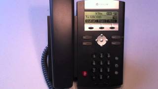 PolyCom 2 Line Phone  Setting Up VoiceMail [upl. by Rockafellow279]