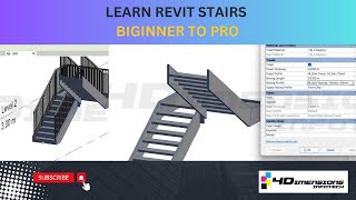 Revit Stairs  Beginner to PRO Tutorial [upl. by Annaert]