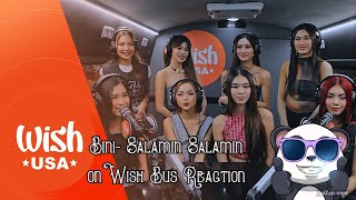 BINI performs quotSalamin Salaminquot LIVE on the Wish USA Bus Reaction KingPandazilla [upl. by Truelove153]