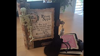 Poison Apple Halloween Junk Journal with a Mini Witches Companion Journal SoldThank you [upl. by Namialus807]