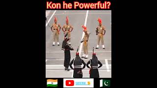 Attari Wagah Border Guards Face to Face with full Power viral trending shortsfeed [upl. by Vergil141]