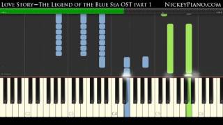 【Tutorial】LYn – Love Story  The Legend Of The Blue Sea OST Part 1 [upl. by Vittoria]