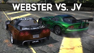 NFS Most Wanted  Chevrolet Corvette C6 Webster vs Dodge Viper SRT10 JV [upl. by Odeen]