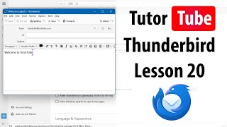 Thunderbird  Lesson 20  Reply and Forward Email [upl. by Henryk670]