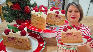 Postre Navideño🎄 Torta de la Abuela  SilvanaCocina🎄 [upl. by Adnovoj780]