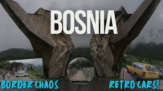 BOSNIA border problems  Van life  old cars amp strange monuments [upl. by Eiznik358]