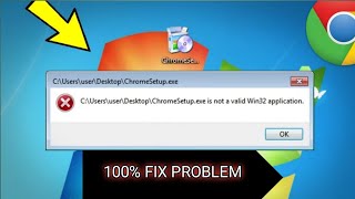 Windows7 ChromeSetupexe is not a valid Win3264 application in Windows 7 all tech Bangla2024 [upl. by Desi357]