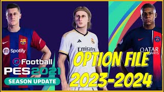 Tuto PES 2021  installation du patch 2324 équipes maillots compétitions [upl. by Svirad]