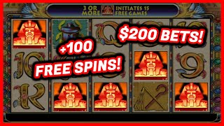 7 FREE SPINS BONUS AT 200 MAX BET 🧝‍♀️👸 CLEOPATRA CASINO SLOT MACHINE GAME  AWESOME SPINS [upl. by Sirromal]