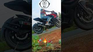 Bajaj Pulsar Rs 200 Bs6 Exhaust Sound And Burnout rs200 viral whatsappstatus automobile [upl. by Loux296]