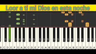 Loor a ti mi Dios Voceros de Cristo notas en piano por Bb [upl. by Leanne]