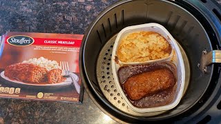 Air Fryer Stouffer’s Frozen Meatloaf [upl. by Nerte]