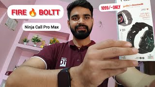 FIRE BOLTT NINJA CALL PRO MAX SMARTWATCH  BEST SMART WATCH UNDER 1K firebolttninja fireboltt [upl. by Ordnasela660]