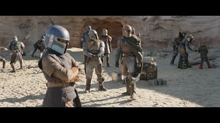 The Mandalorians train at desert hideout  The Mandalorian Season Three 2023 [upl. by Aluap]