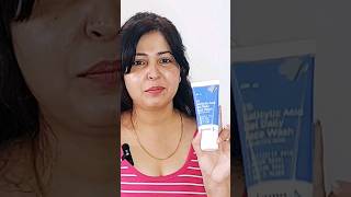 salicylic acid face wash Review charmwithmonika youtubeshorts skincareroutine [upl. by Reitrac]