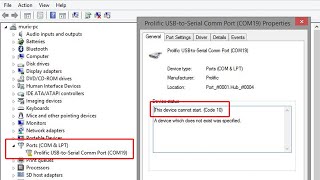 SOLVED Prolific USB to Serial  This Device Cannot Start Code 10 Issue  Problem Solution [upl. by Spiegelman991]