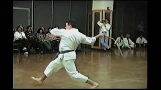 Matayoshi Kobudo Nunchaku Kata Michael Calandra 1990s [upl. by Tav]