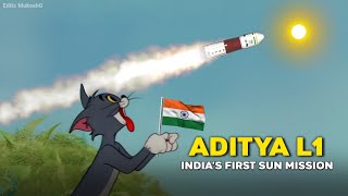 The Story of Aditya L1 Mission Sun  ISRO  Tom amp Jerry  Edits MukeshG [upl. by Lyreb]