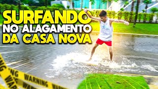 SURFANDO NO ALAGAMENTO SALVAMOS ALGO MUITO IMPORTANTE DA ÁGUA [upl. by Nawek510]