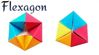 Infinite Rotating Tetrahedron  Flexagon  DIY Modular Origami Tutorial by Paper Folds ❤️ [upl. by Carie95]