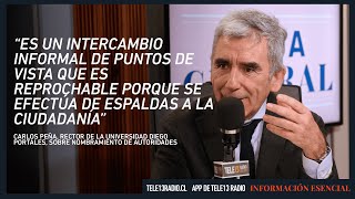 Entrevista con el rector de la UDP Carlos Peña [upl. by Adrahs]