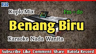 Benang Biru Karaoke  Nada Cewek  Remix koplo  batolarecord [upl. by Eletnahc]