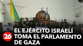 El ejército israelí tomó el Parlamento de Gaza [upl. by Valenka]