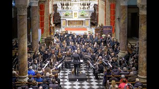 Carezze M Maiero  Valtellina Flute Orchestra con il Gruppo Vocale Daltro Canto [upl. by Ahsatam]