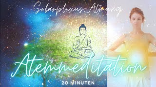 Entspannende Atemmeditation um zur Ruhe zu kommen 🦋 mit SolarplexusAtmung [upl. by Nyer]